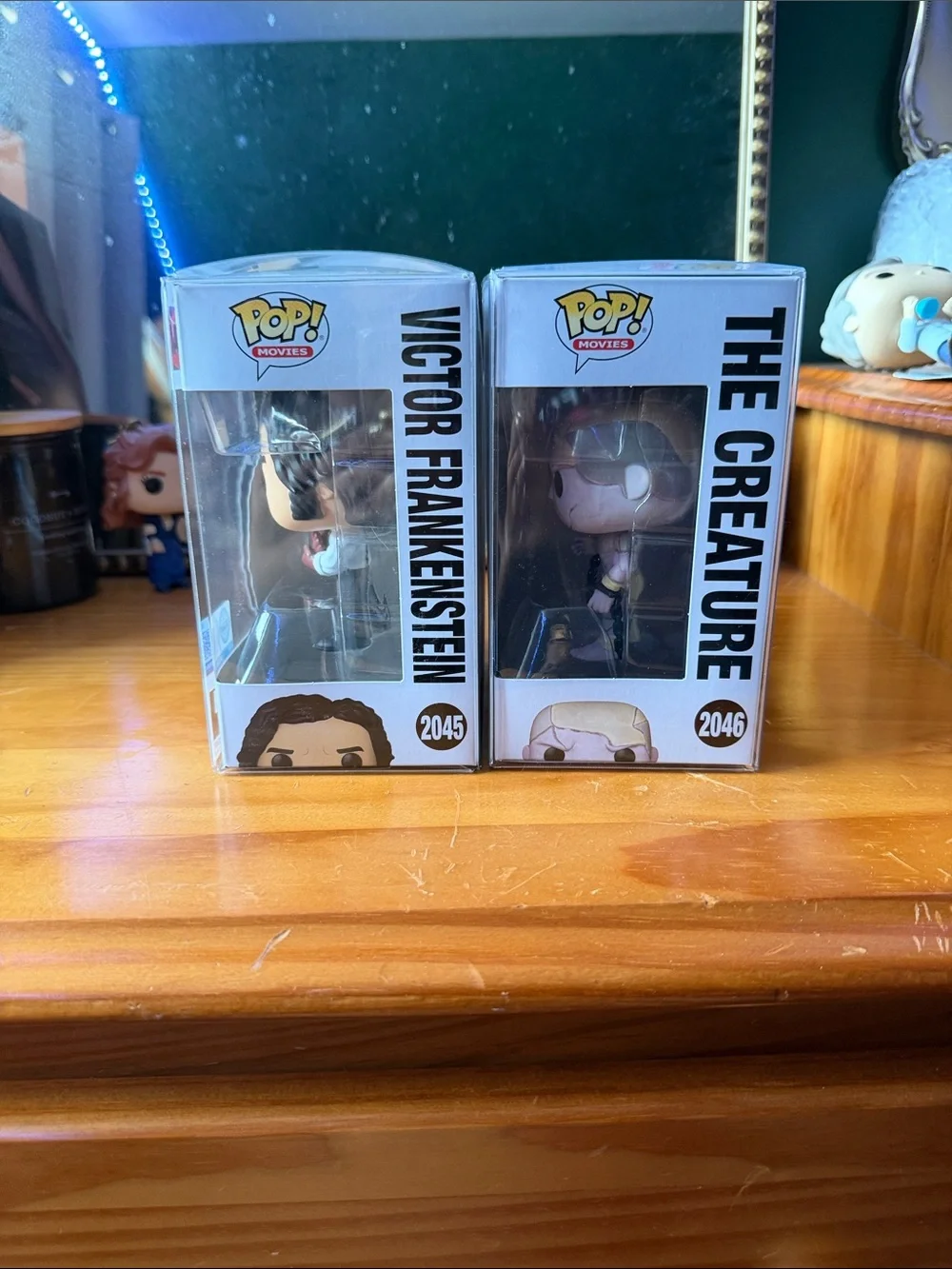 Funko Pop! Movies Victor Frankenstein & The Creature Vinyl Figures - White/Brown